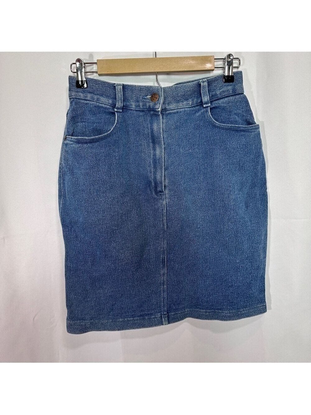 KORS Michael Kors VINTAGE Denim Pencil Skirt - Size 8